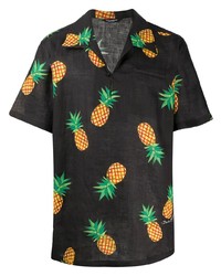 Dolce & Gabbana Pineapple Print Short Sleeve Shirt