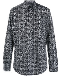 Karl Lagerfeld Abstract Pattern Long Sleeve Shirt