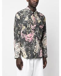 MARANT ÉTOILE Abstract Print Cotton Shirt