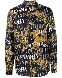 VERSACE JEANS COUTURE All Over Logo Print Shirt