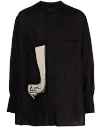 Yohji Yamamoto Arm Appliqu Oversized Shirt