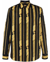 Versace Barocco Chain Link Print Shirt