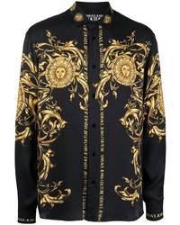 VERSACE JEANS COUTURE Barocco Print Long Sleeve Shirt