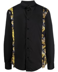 VERSACE JEANS COUTURE Baroque Panelled Long Sleeve Shirt