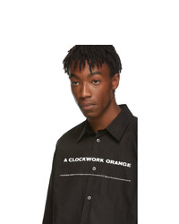 Undercover Black A Orange Print Shirt