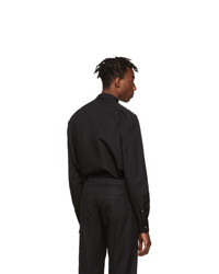 Alexander McQueen Black Contrast Pocket Shirt