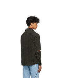 Telfar Black Detachable Mechanic Shirt