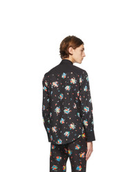 PACO RABANNE Black Floral Print Shirt