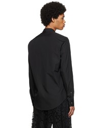 Alexander McQueen Black Lace Chevron Shirt