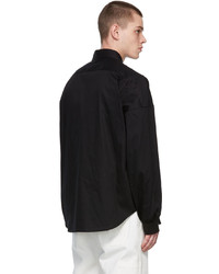 Alexander McQueen Black Light Gabardine Shirt