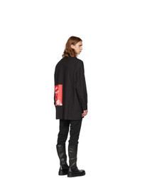 Isabel Benenato Black Oversized Poplin Shirt