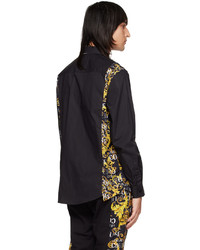 VERSACE JEANS COUTURE Black Paneled Shirt