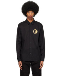 VERSACE JEANS COUTURE Black V Emblem Shirt