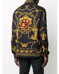 VERSACE JEANS COUTURE Chain Baroque Logo Print Shirt