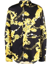 VERSACE JEANS COUTURE Chain Couture Long Sleeve Shirt