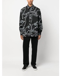 VERSACE JEANS COUTURE Chain Couture Print Cotton Shirt