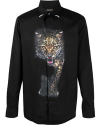 Roberto Cavalli Cheetah Photographic Print Shirt