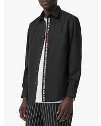 Burberry Classic Fit Quote Detail Shirt