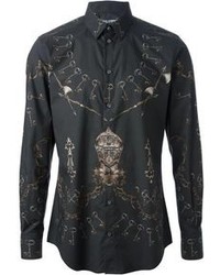 Dolce & Gabbana Keys Armour Print Shirt
