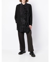 Yohji Yamamoto Dragon Print Shirt Dress