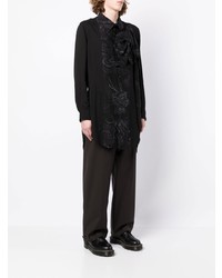 Yohji Yamamoto Dragon Print Shirt Dress