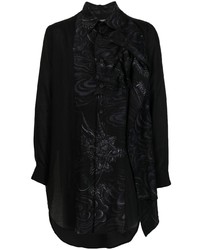 Yohji Yamamoto Dragon Print Shirt Dress