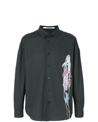 Chalayan Embroidered Striped Shirt