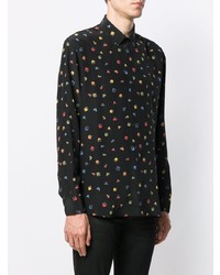 Saint Laurent Geometric Multicoloured Print Shirt