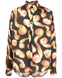 Viktor & Rolf Graphic Print Button Up Shirt