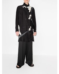 Yohji Yamamoto Guitar Print Longline Shirt