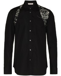 Alexander McQueen Harness Skull Print Shirt