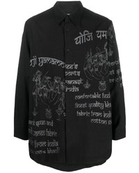 Yohji Yamamoto J India Print Cotton Shirt