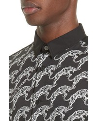 Versace Jeans Tiger Print Sport Shirt