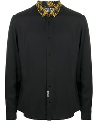 VERSACE JEANS COUTURE Logo Baroque Print Panelled Shirt