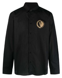 VERSACE JEANS COUTURE Logo Print Buttoned Shirt
