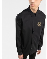 VERSACE JEANS COUTURE Logo Print Cotton Shirt