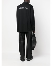 Vetements Logo Print Long Sleeve Shirt