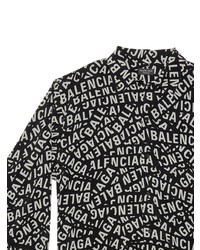 Balenciaga Logo Print Long Sleeve Shirt
