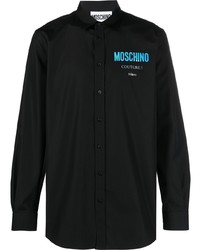 Moschino Logo Print Long Sleeve Shirt