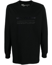 Maharishi Logo Print Long Sleeve T Shirt