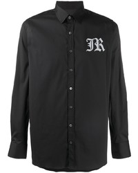 John Richmond Logo Print Long Sleeved Shirt