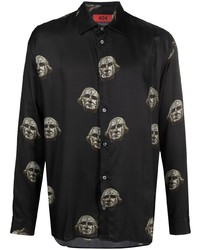 424 Long Sleeve Statue Print Shirt