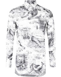 Thom Browne Nautical Pattern Print Shirt
