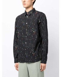 PS Paul Smith Number Print Cotton Shirt