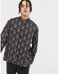 ASOS DESIGN Oversized Vintage Print Shirt