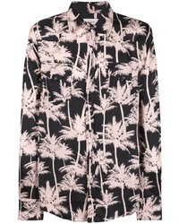 Laneus Palm Tree Print Shirt