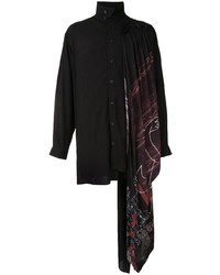 Yohji Yamamoto Printed Drape Shirt