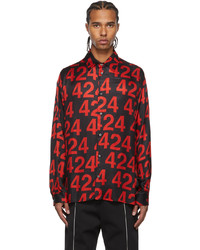 424 Red Recount Long Sleeve Shirt