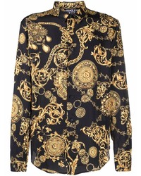 VERSACE JEANS COUTURE Regalia Baroque Print Long Sleeve Shirt