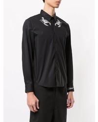 Blackbarrett Scorpion Print Regular Fit Shirt